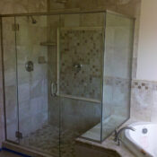 New Shower Glass Door with Tiles