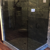 shower glass door dark tint